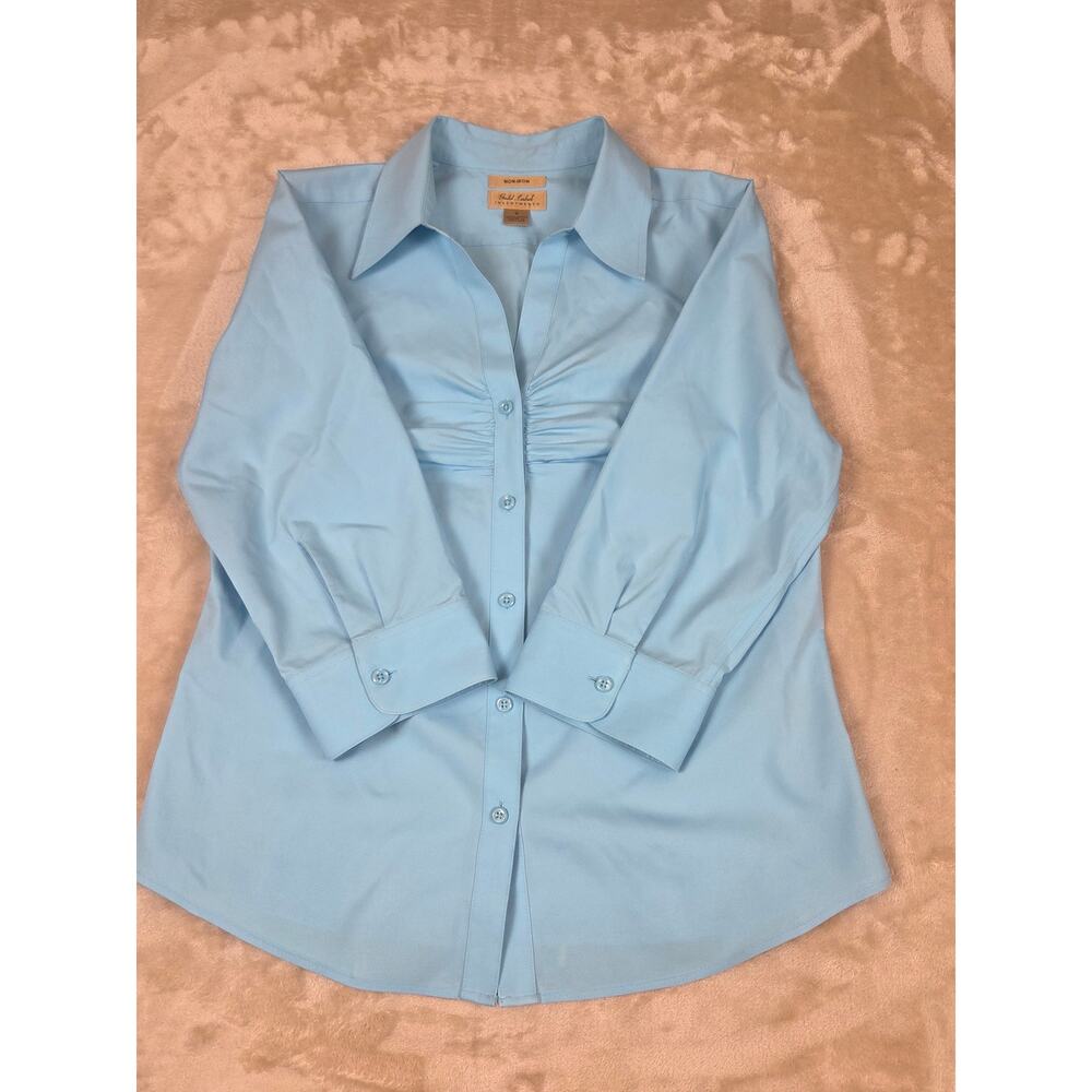 Gold Label Investments Button Down Top